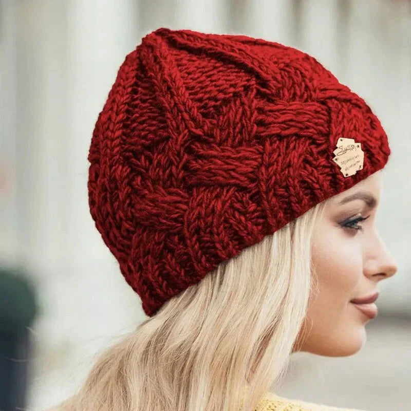Women's Winter Beanie Chunky Knit Chunky | Acryl Stretch Soft Herbst