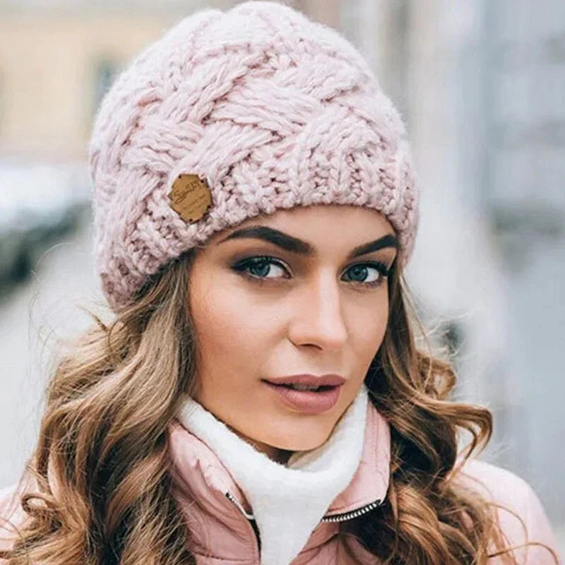 Women's Winter Beanie Chunky Knit Chunky | Acryl Stretch Soft Herbst