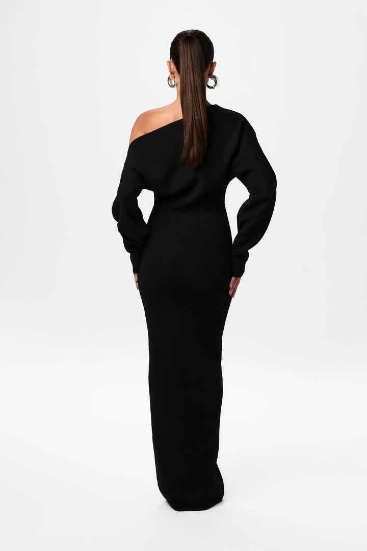 Luxoria Damen Sweater Kleid | Virales Drop-Shoulder Design mit Eleganter & Lässiger Note