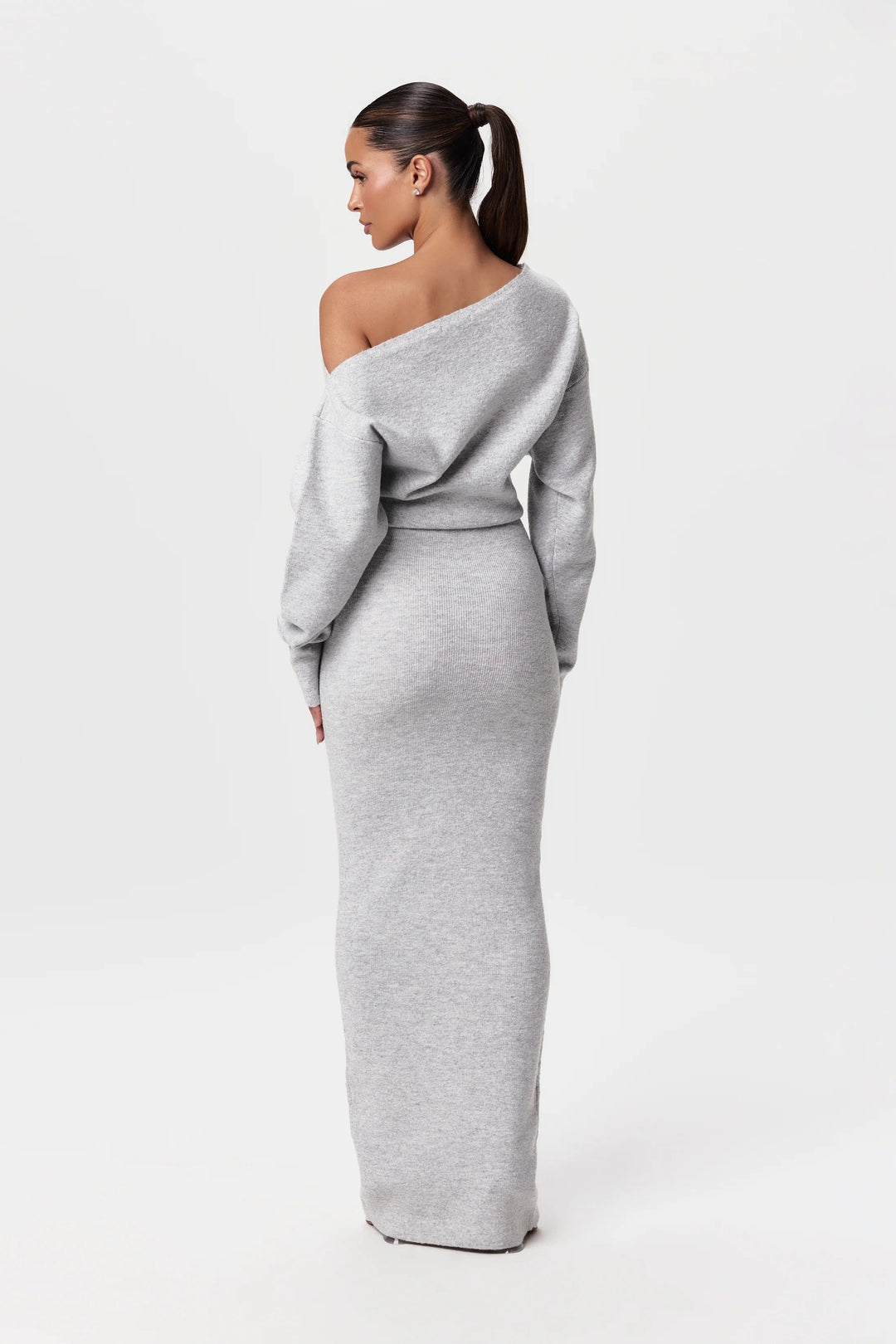 Luxoria Damen Sweater Kleid | Virales Drop-Shoulder Design mit Eleganter & Lässiger Note