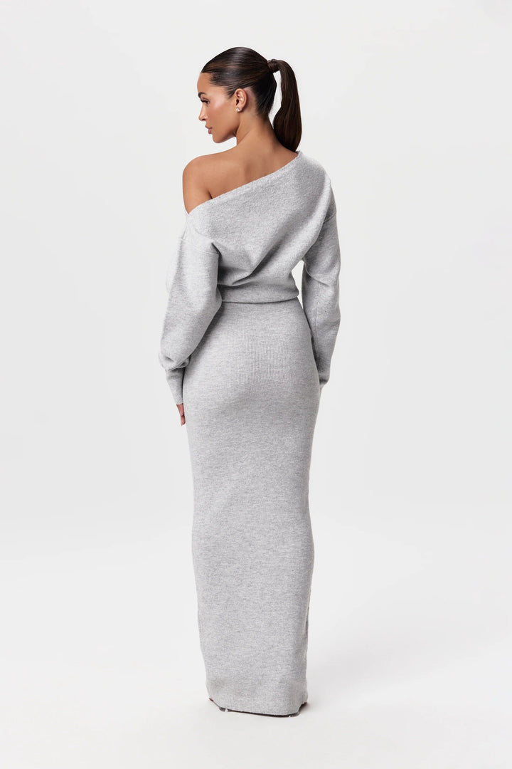 Luxoria Damen Sweater Kleid | Virales Drop-Shoulder Design mit Eleganter & Lässiger Note
