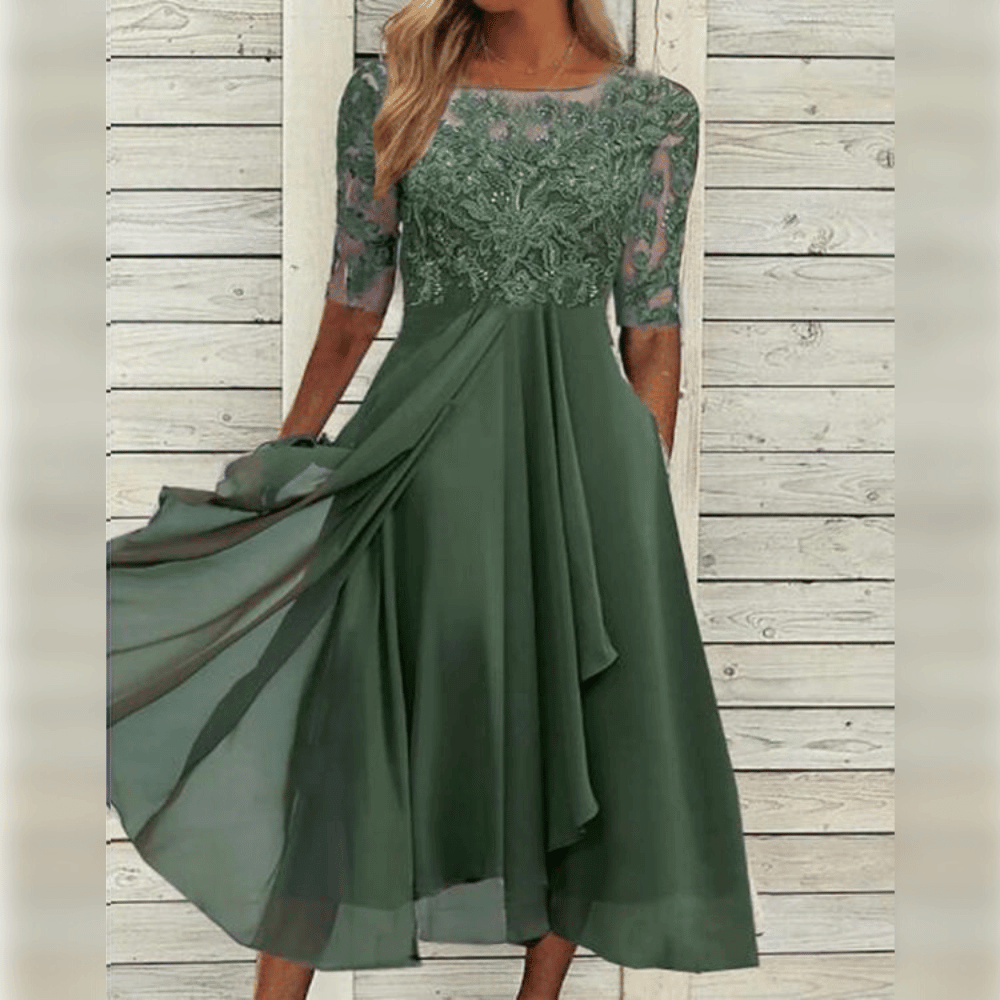 Jara Midikleid aus Spitze | Eleganz & Komfort