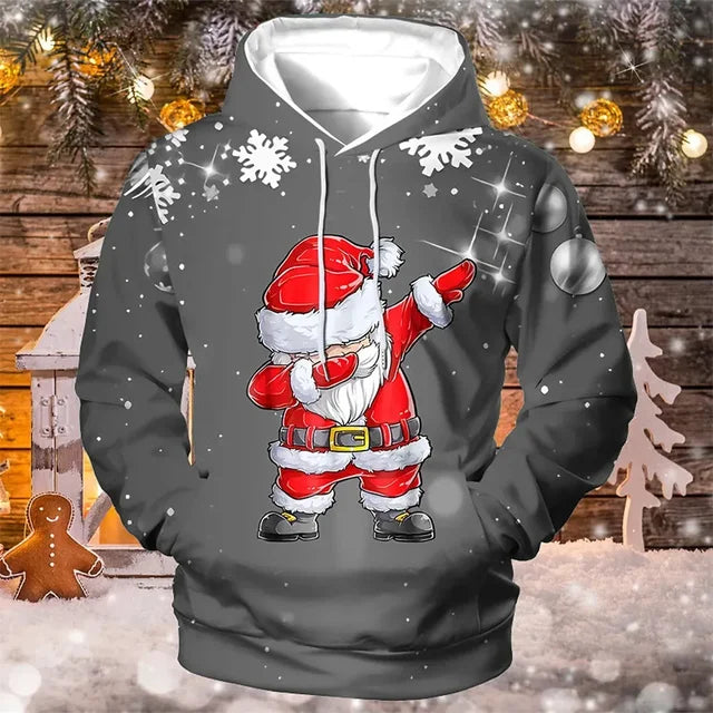 Weihnachten Hoodie Männer | gestrickte Weihnachten Thema Pullover