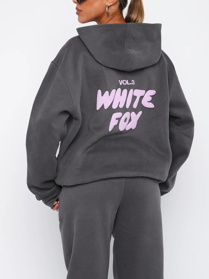 Shimer White Fox trainingspak | Relaxte Passform mit übergroßer Silhouette