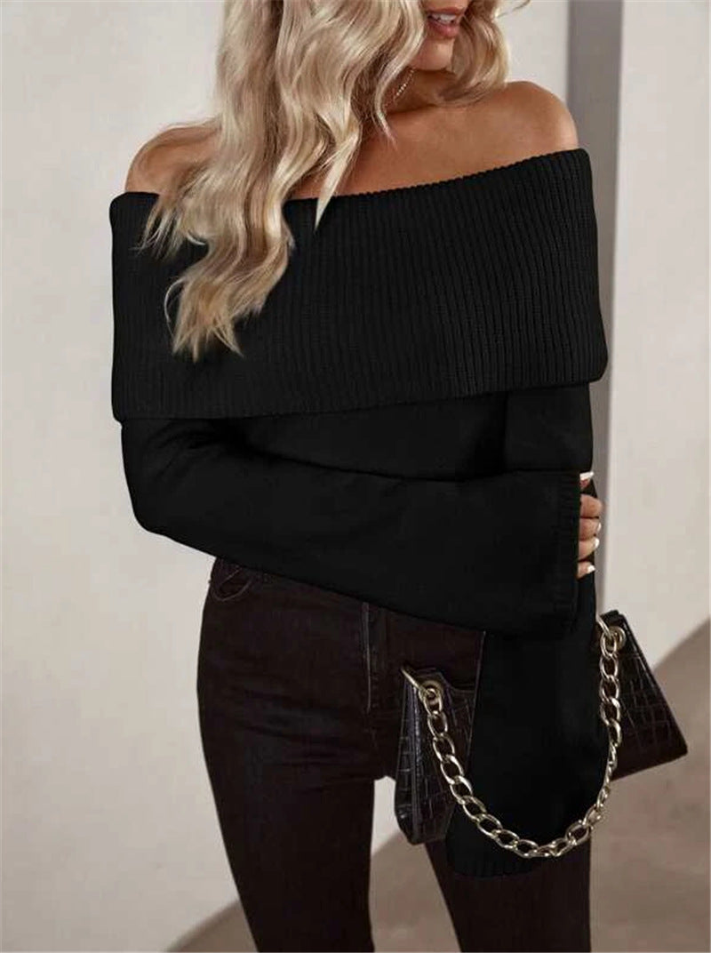 Johanna - Lässiger Off-Shoulder Pullover