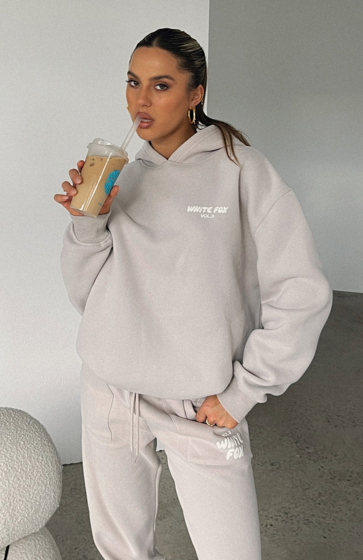 Offstage Moon Hoodie | Übergroßes Modell, Zachte-Fleece, Puffy-Druck