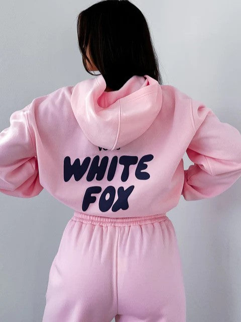 Shimer White Fox trainingspak | Relaxte Passform mit übergroßer Silhouette