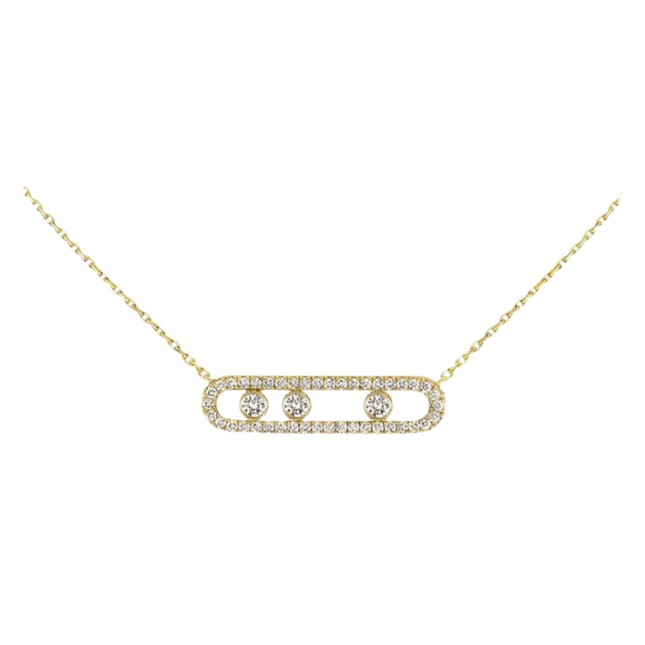Ester | Aurora Halskette mit beweglichen Diamanten - elegant, raffiniert & zeitlos