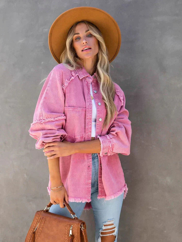 Maya Oversize-Jeansjacke Women | Knöpfen & Trendy Style