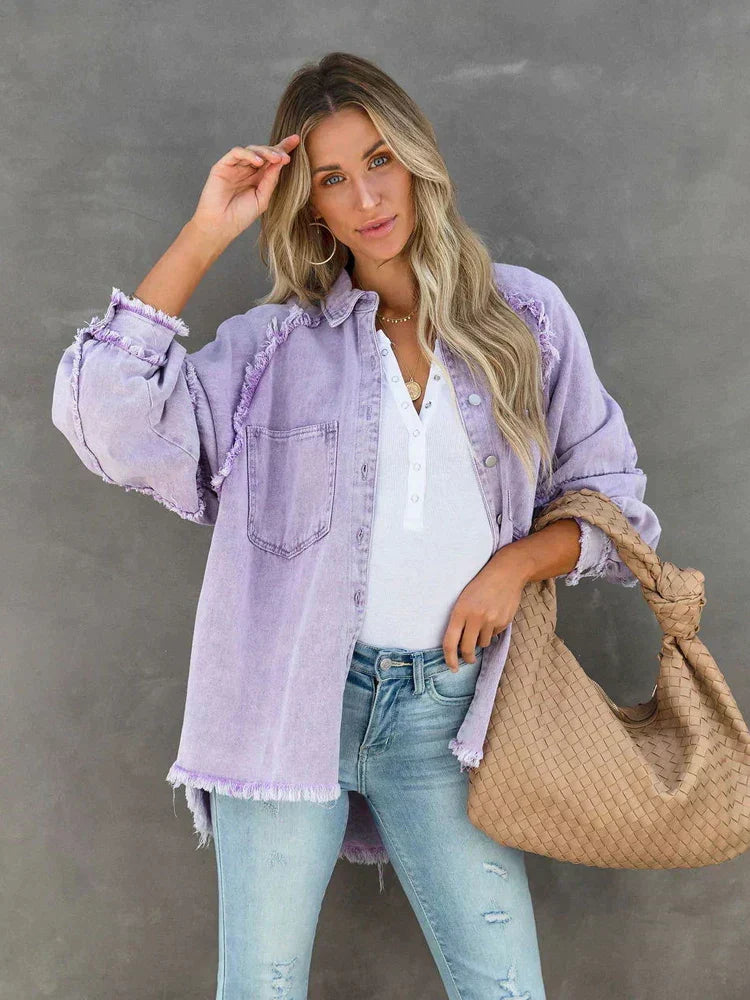 Maya Oversize-Jeansjacke Women | Knöpfen & Trendy Style