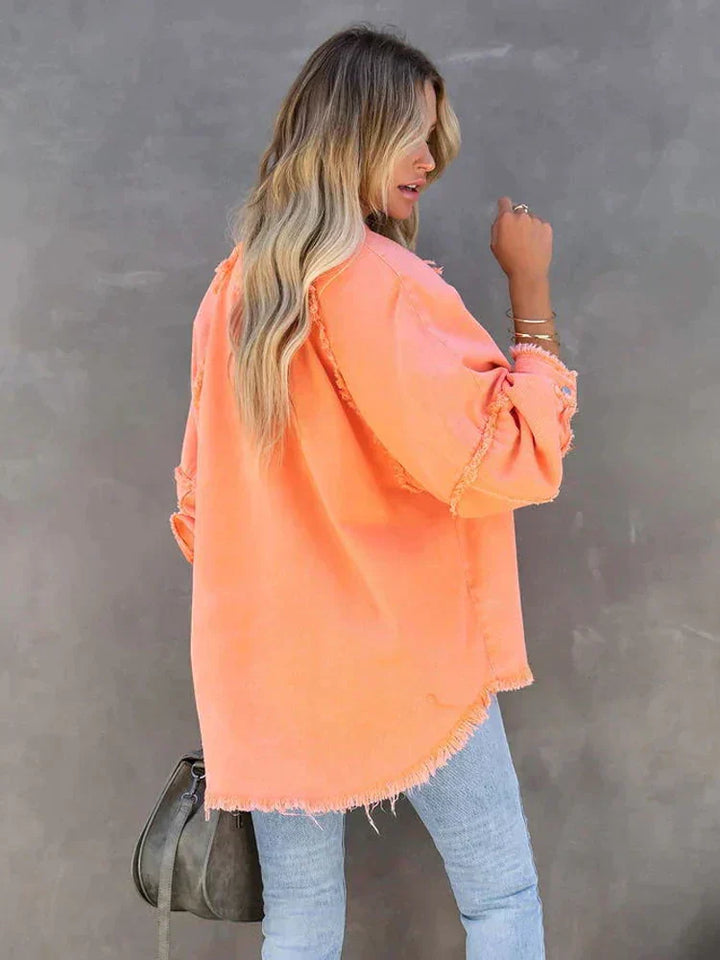Maya Oversize-Jeansjacke Women | Knöpfen & Trendy Style
