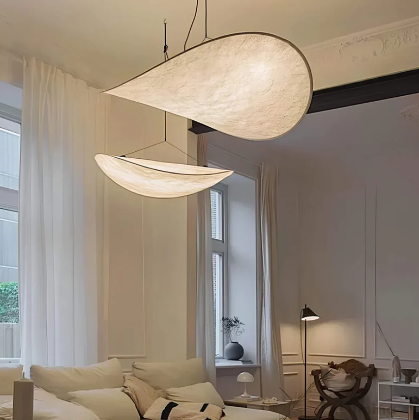SoieLumière - Handgefertigte Deckenleuchte aus Seide | Elegante und Einzigartige Beleuchtung