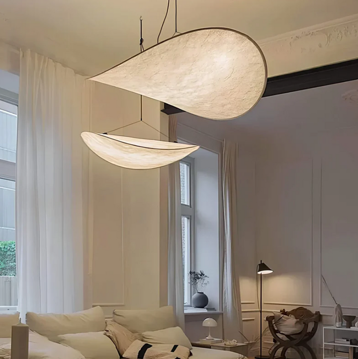 SoieLumière - Handgefertigte Deckenleuchte aus Seide | Elegante und Einzigartige Beleuchtung