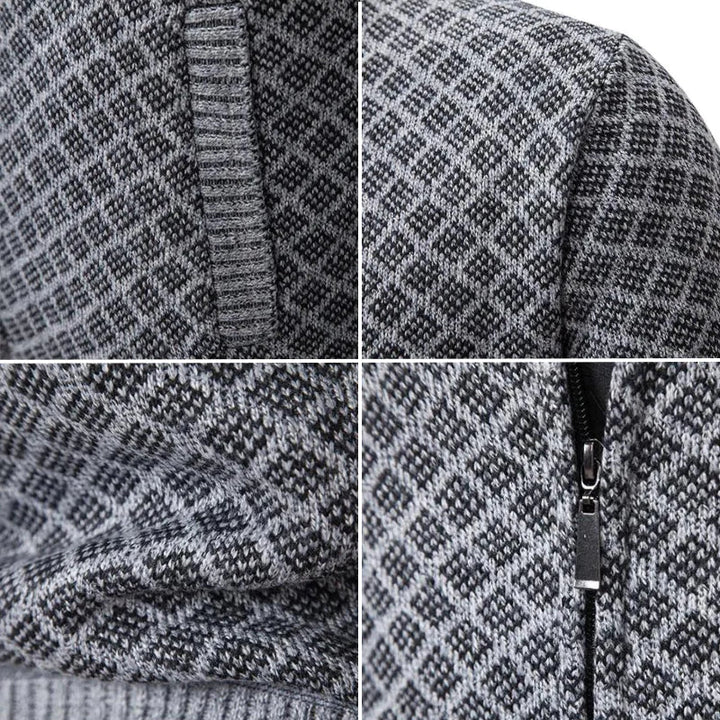 Jacquard Strickjacke