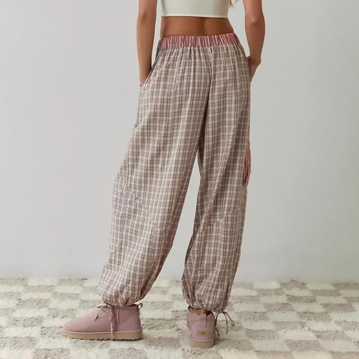 Plaid-Pyjama | Langärmeliges Lounge-Set für Frauen, Wärme und Komfort