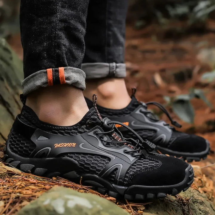 Herren Outdoor Schuhe | Rutschfeste Wanderschuhe für Trekking, Jogging & Freizeit
