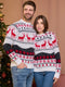 Weihnachtspullover Pullover stricken Damen | dicke Pullover Langarmshirt