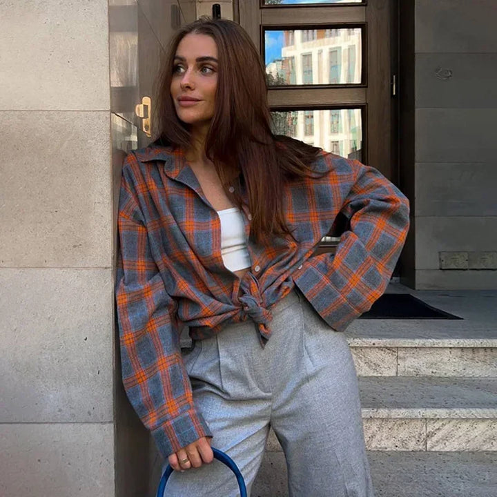 Übergroße Karohemdjacke | Weicher Flanell | Trendiger Lagenlook