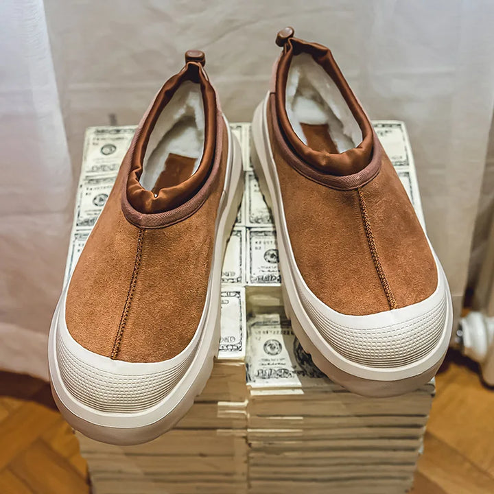 Winterstiefel Unisex | Plüsch gefütterte Plateauschuhe Warmer Komfort