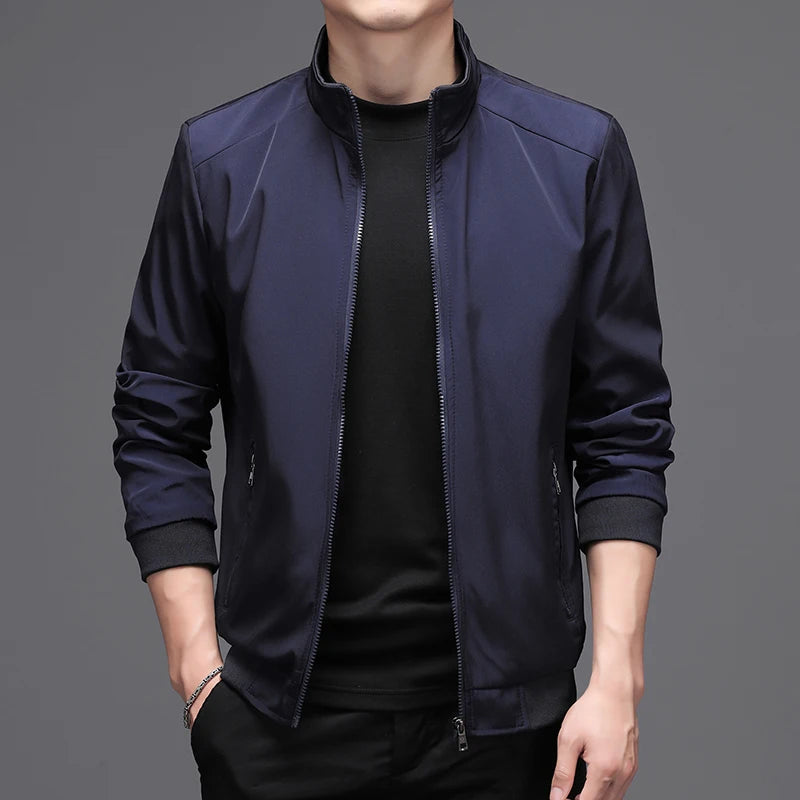 Chaqueta bomber ligera y fina para hombre | Chaqueta informal de entretiempo para primavera y verano