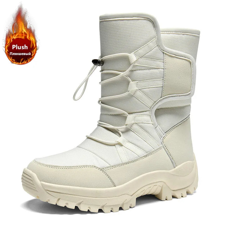 Herren Winterstiefel Wasserdicht | Plüschfutter Wanderstiefel Rutschfest