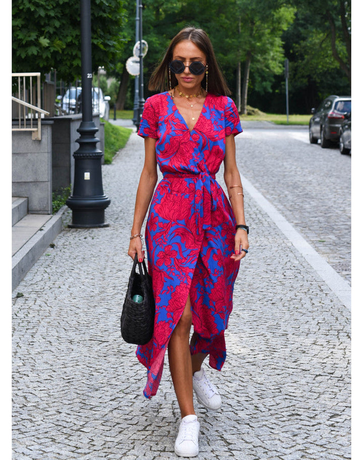 Selena | Elegantes & Bequemes Langes Kleid mit Modernem Ausschnitt