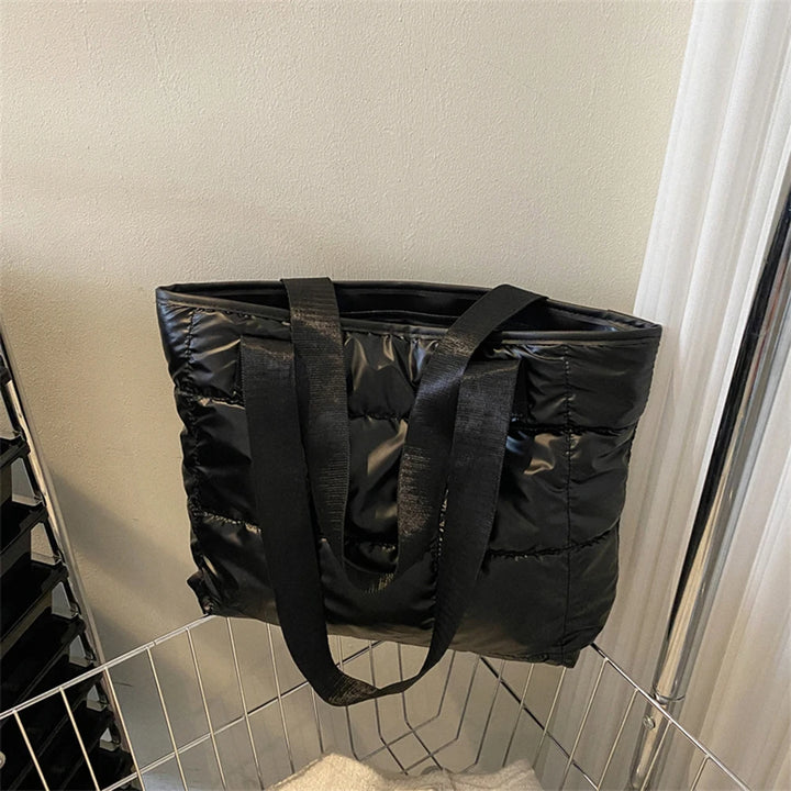 Damen Handtasche aus Baumwolle | Gepolstertes Design mit Rauten & Große Kapazität für Reisen