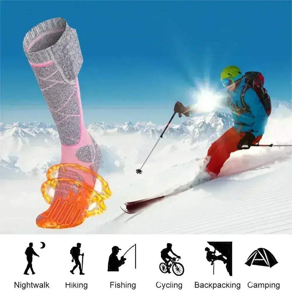 Beheizte Socken Elektrisch | Winter Outdoor Lange Socken