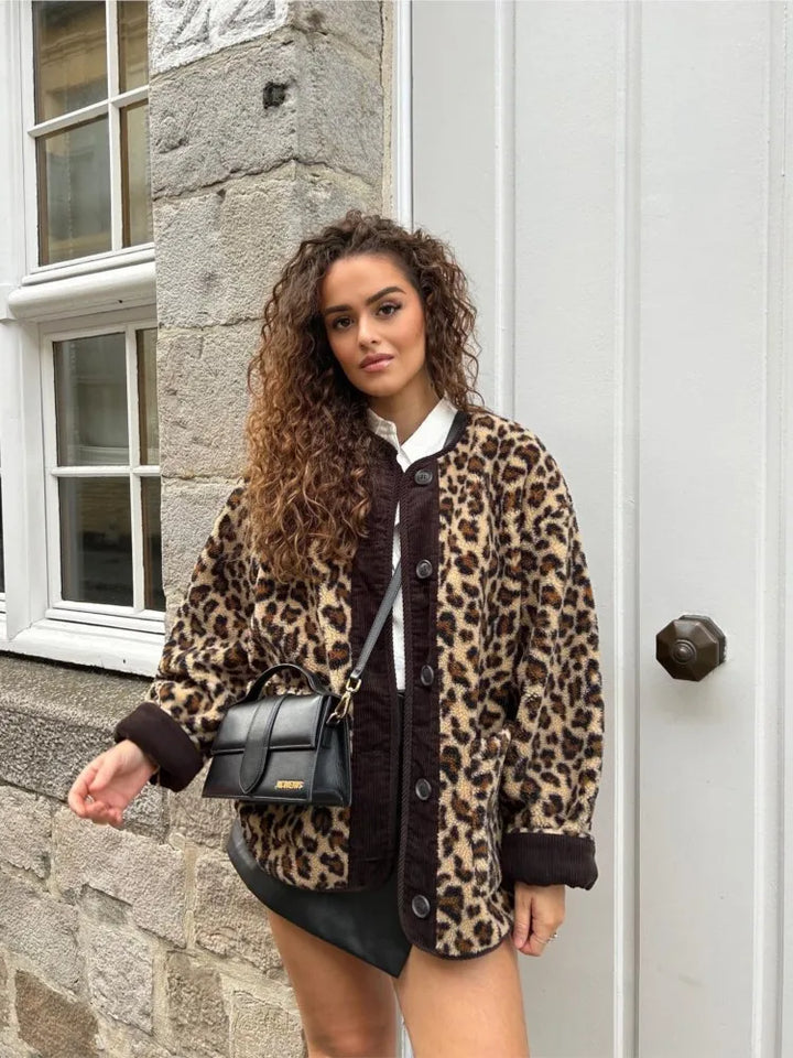 VEALA | Stilvolle Leopardenprint-Jacke