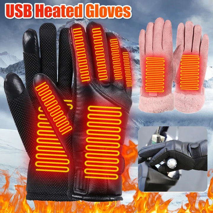 Beheizte Handschuhe Elektrisch USB | Touchscreen Wintersport