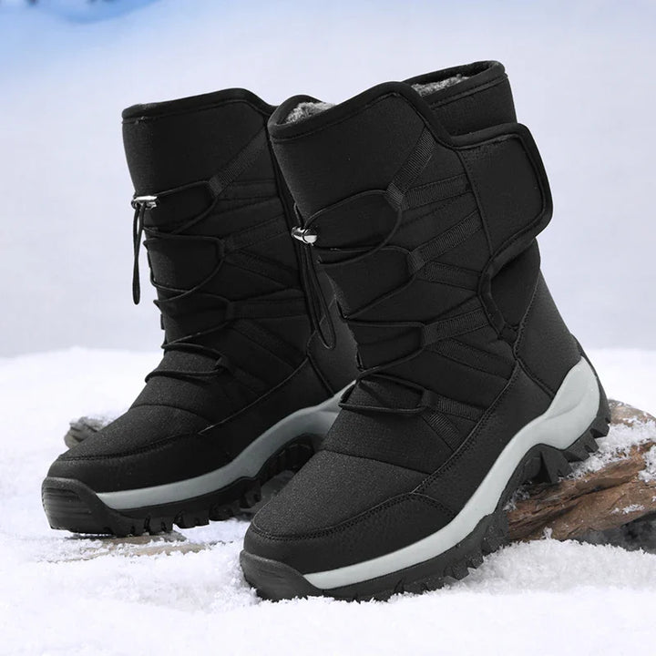Herren Winterstiefel Wasserdicht | Plüschfutter Wanderstiefel Rutschfest