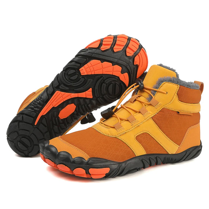 Herren Winter Barfußschuhe | Leichte Schneestiefel rutschfest & kältefest für Outdoor