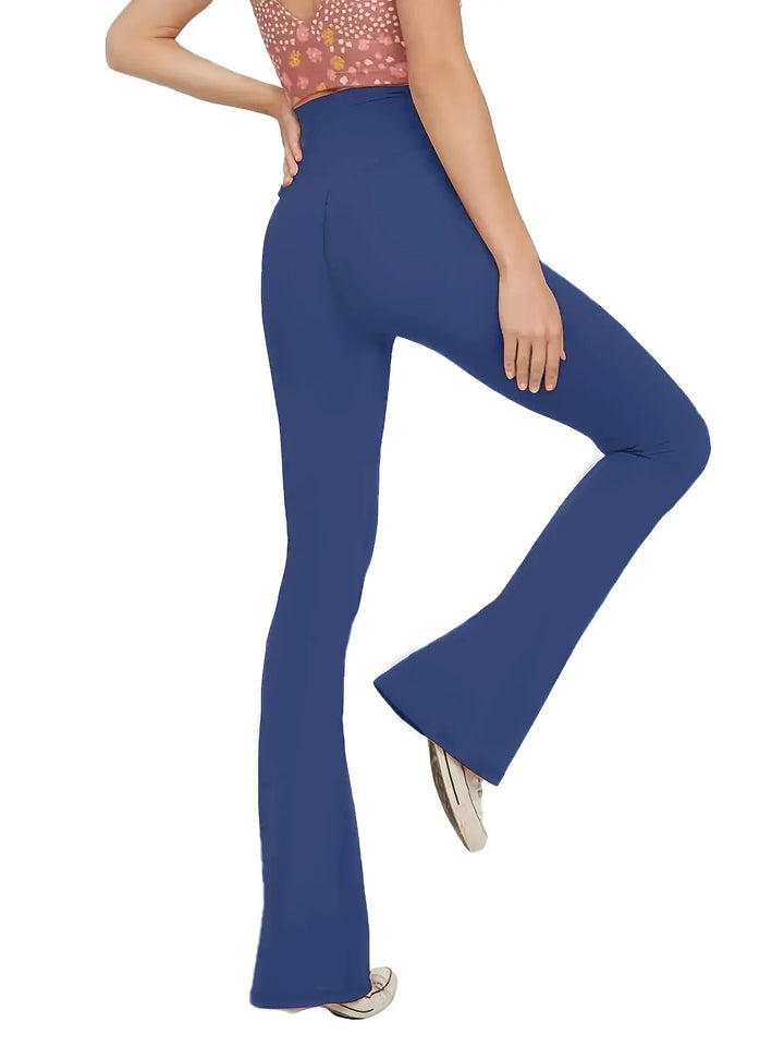 Damen Yoga Leggings | Hohe Taille, Bauchkontrolle, Weite Schlaghosen