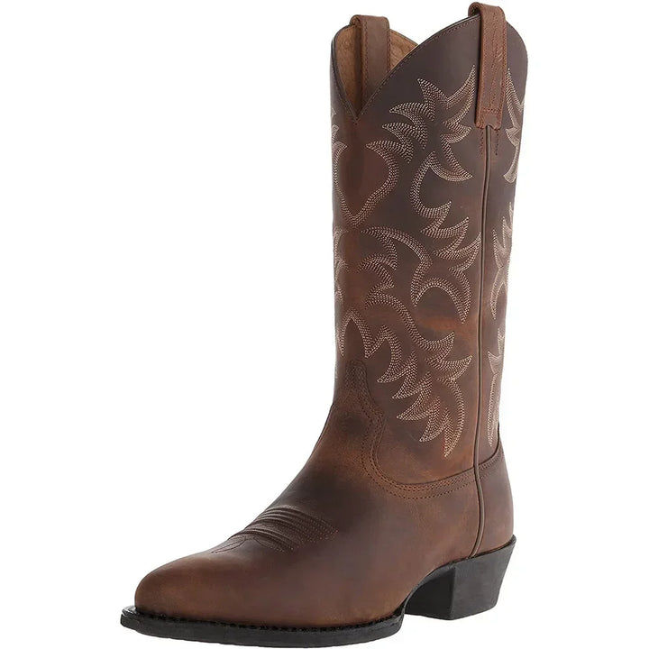Macho Cowboystiefel für Männer | Besticktes Leder Elegant & Zeitloser Stil