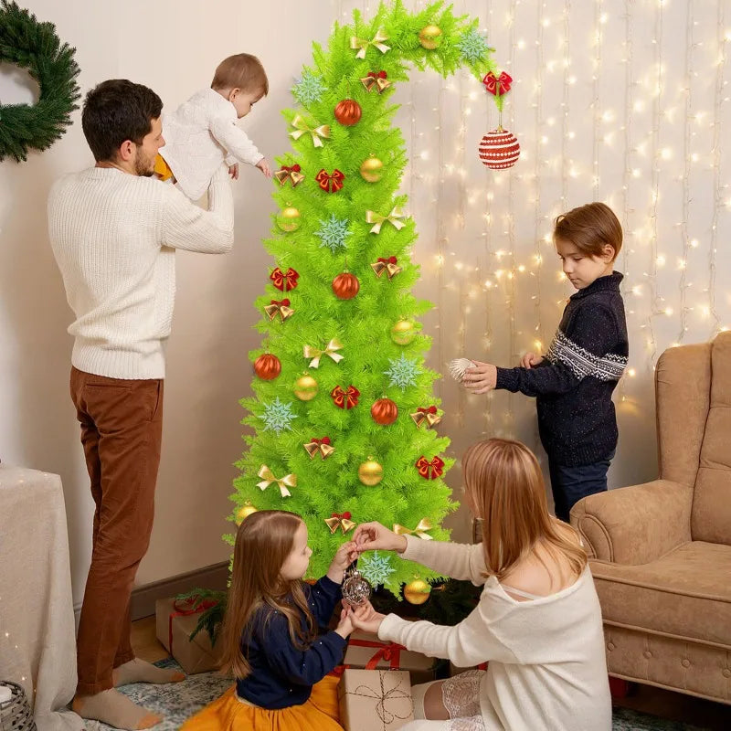 Künstlicher Weihnachtsbaum aus PVC - Form einer Weihnachtsmannmütze, 90cm/150cm Dekoration