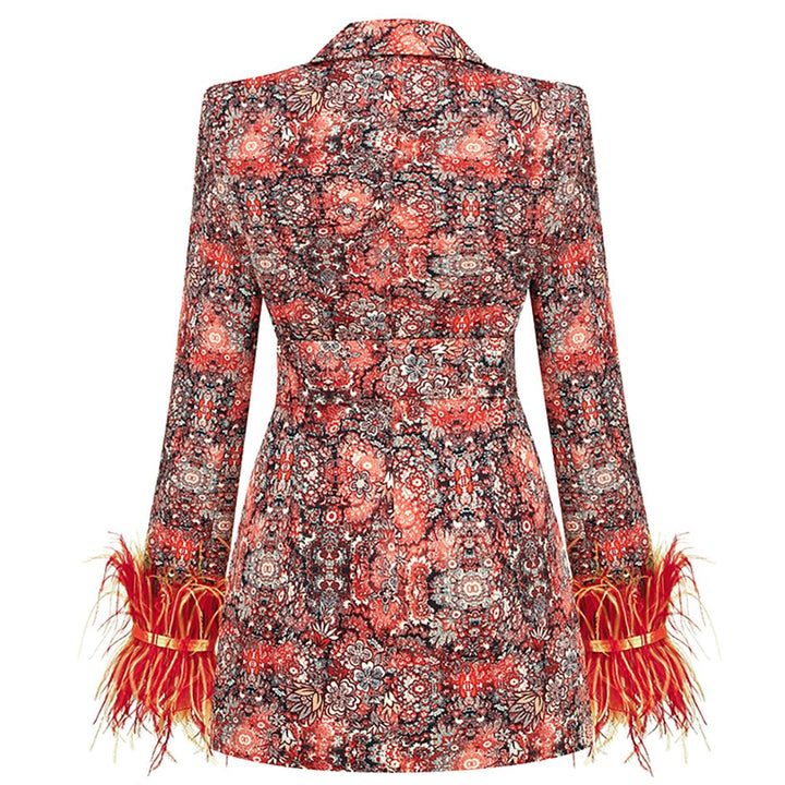 Deia | Blazerkleid mit Federn