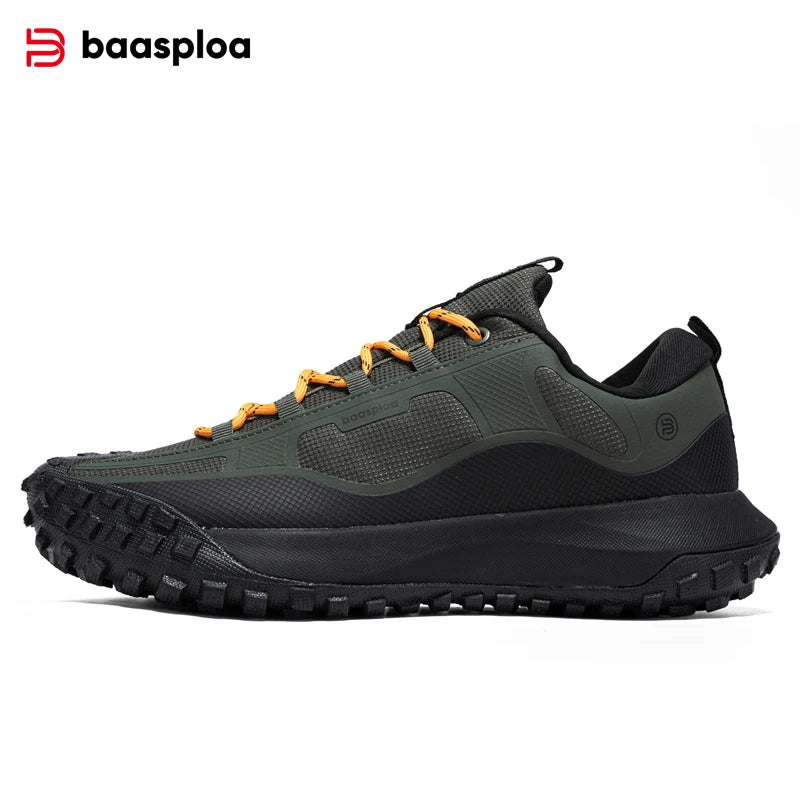 Baasploa Herren Wanderschuhe | Outdoor Sneaker wasserabweisend & rutschfest
