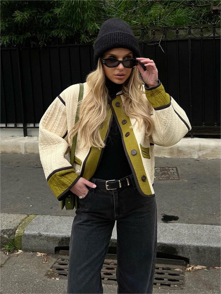 Michon | Übergroße Steppjacke für Frauen mit französischem Stil - Komfortabel & modisch