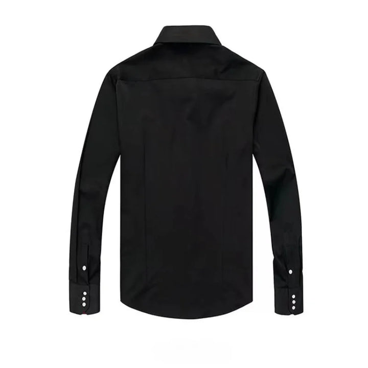 Slim Fit Businesshemd für Herren | Elegantes Langarmhemd mit Button-Down Kragen
