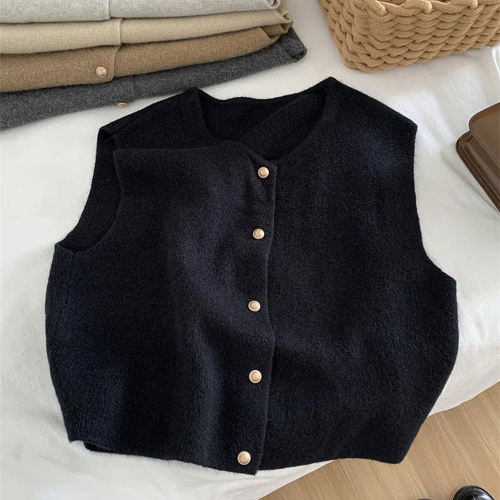 Lieke | Wolle Damen Gilet mit klassischem Knopfverschluss - Chic, Elegant &amp; Bequem&nbsp;