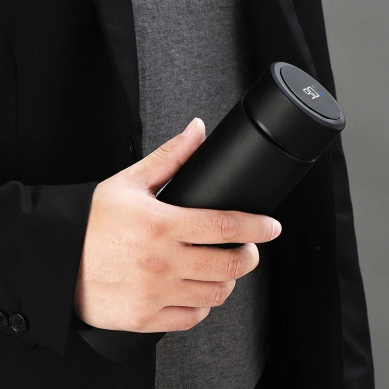 ThermoFlask Edelstahl-Isolierflasche mit LCD-Temperaturanzeige | 500ml Doppelwandig