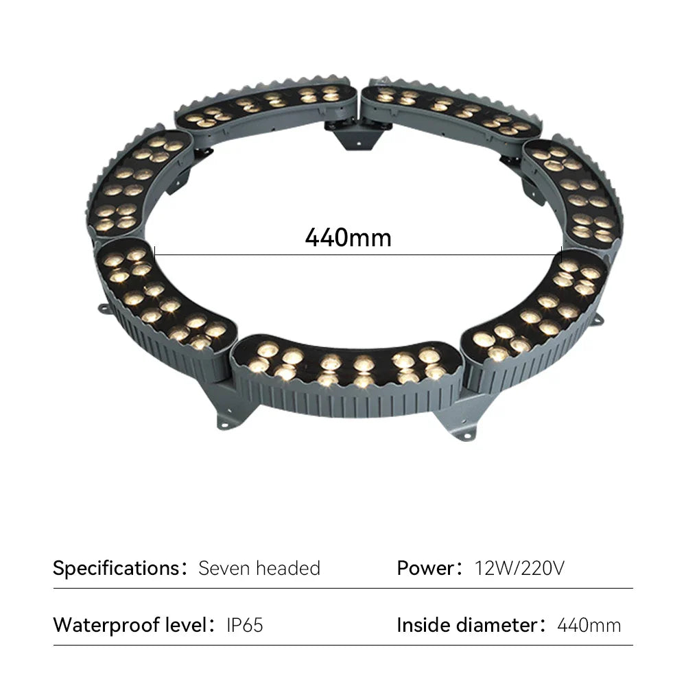 LED-Strahler für Bäume | Wasserdichte IP65 Aluminium Gartenlampe 12W Outdoor