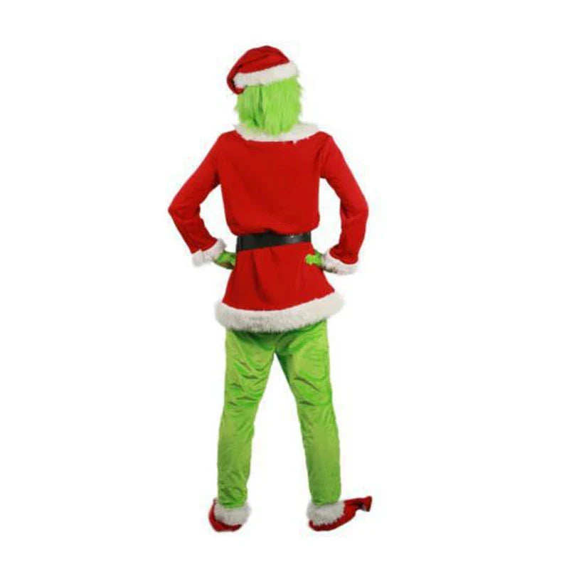 Grinch Weihnachtskostüm Erwachsene Fleece | Komplettset