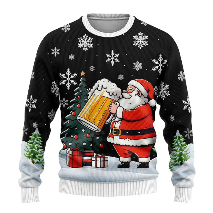Weihnachtspulli Biermotiv | Sweatshirt Unisex Party