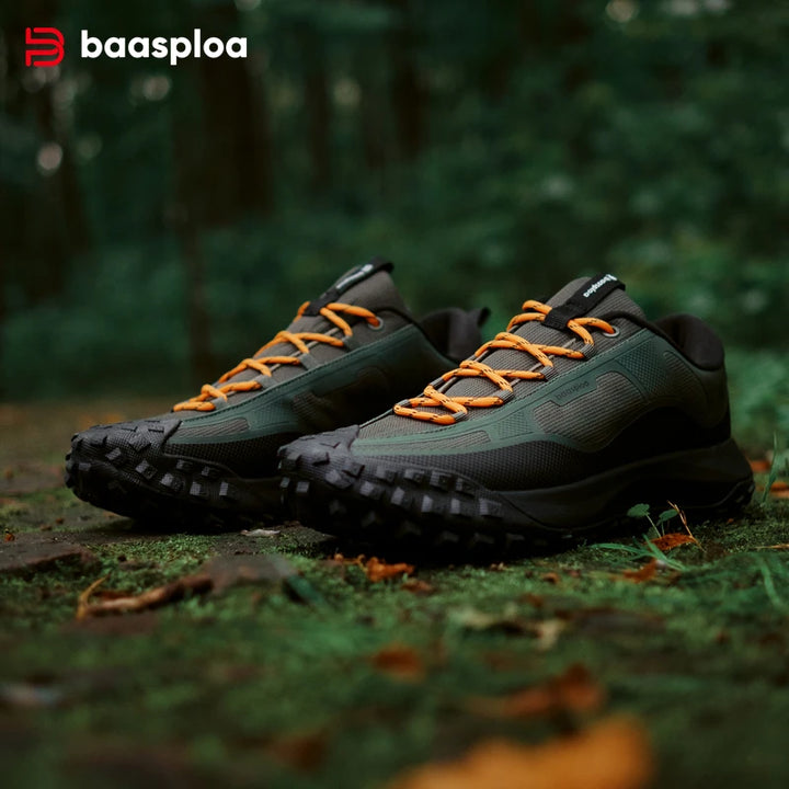 Baasploa Herren Wanderschuhe | Outdoor Sneaker wasserabweisend & rutschfest