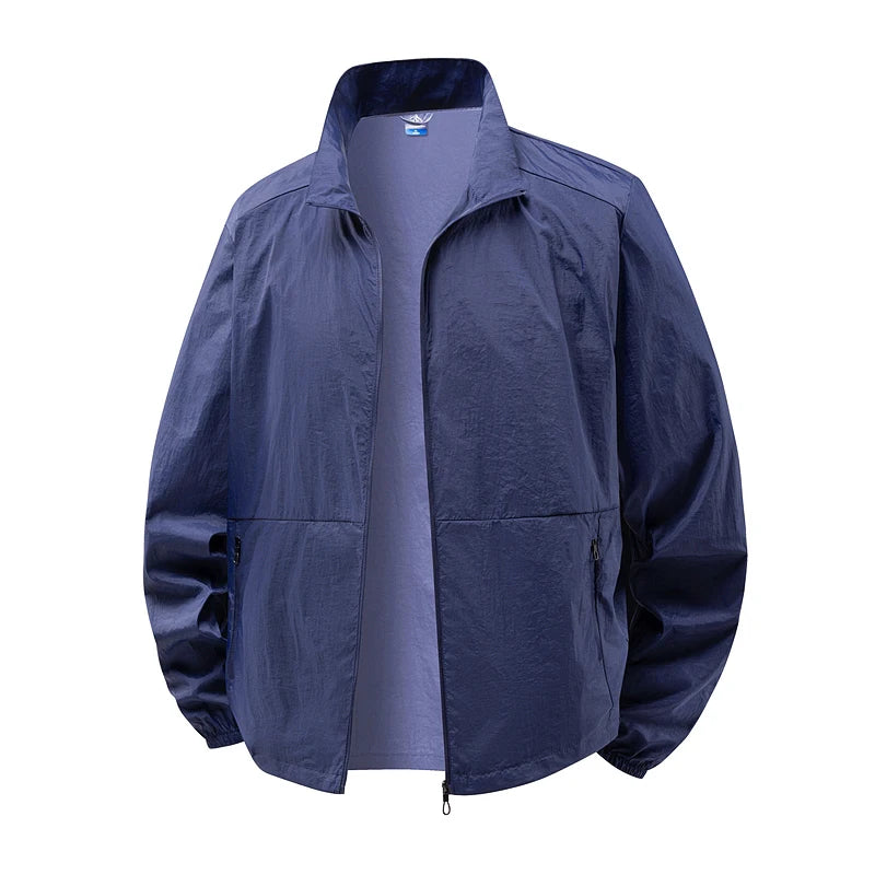 Chaqueta ligera de senderismo de verano para hombre | Impermeable, transpirable y de secado rápido