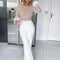 Philomena Eleganter Jumpsuit mit Pailletten & Federn | Glamour & Raffinesse