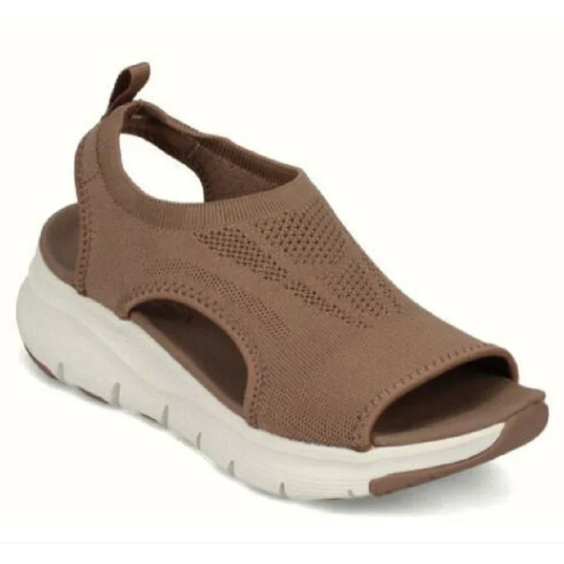 OrthoStep Damen Sandalen | Sportlich & Orthopädisch Atmungsaktiv & Klettverschluss