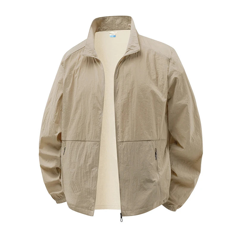 Chaqueta ligera de senderismo de verano para hombre | Impermeable, transpirable y de secado rápido