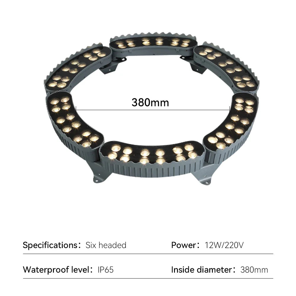 LED-Strahler für Bäume | Wasserdichte IP65 Aluminium Gartenlampe 12W Outdoor